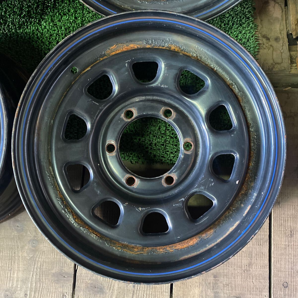  Deighton колесо Hiace 16 дюймовый 16×7J OFF;+35 PCD:139.7-6H ступица ;110mm ржавчина есть Okinawa отдаленный остров отправка не возможно 
