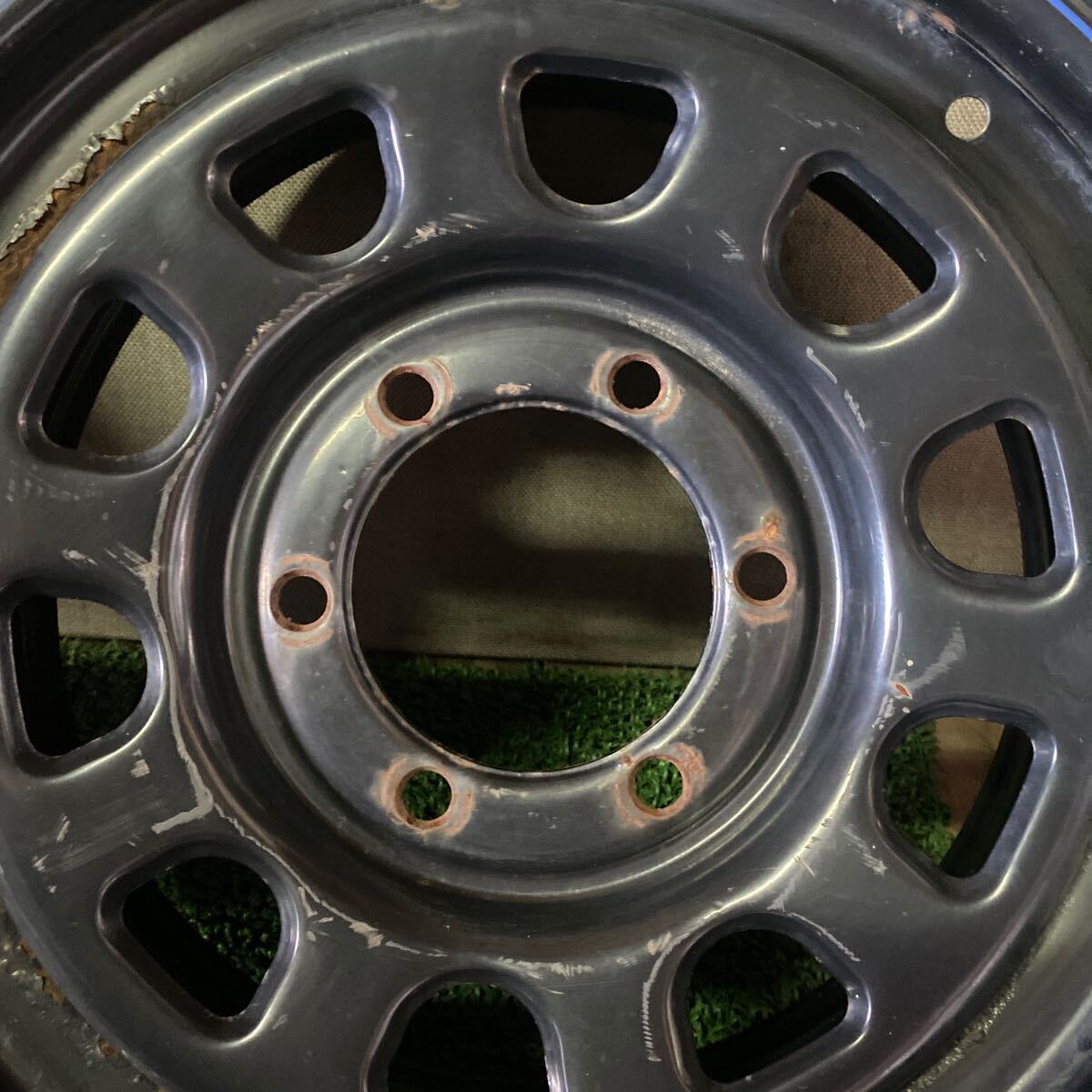  Deighton колесо Hiace 16 дюймовый 16×7J OFF;+35 PCD:139.7-6H ступица ;110mm ржавчина есть Okinawa отдаленный остров отправка не возможно 