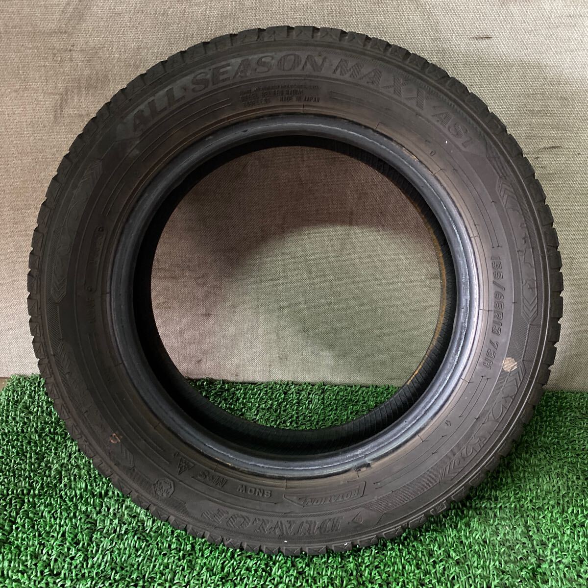 バリ山 オールシーズン DUNLOP 155/65R13 73H 年式2023 残り:約5〜6mm 8分山 沖縄離島発送不可_画像8