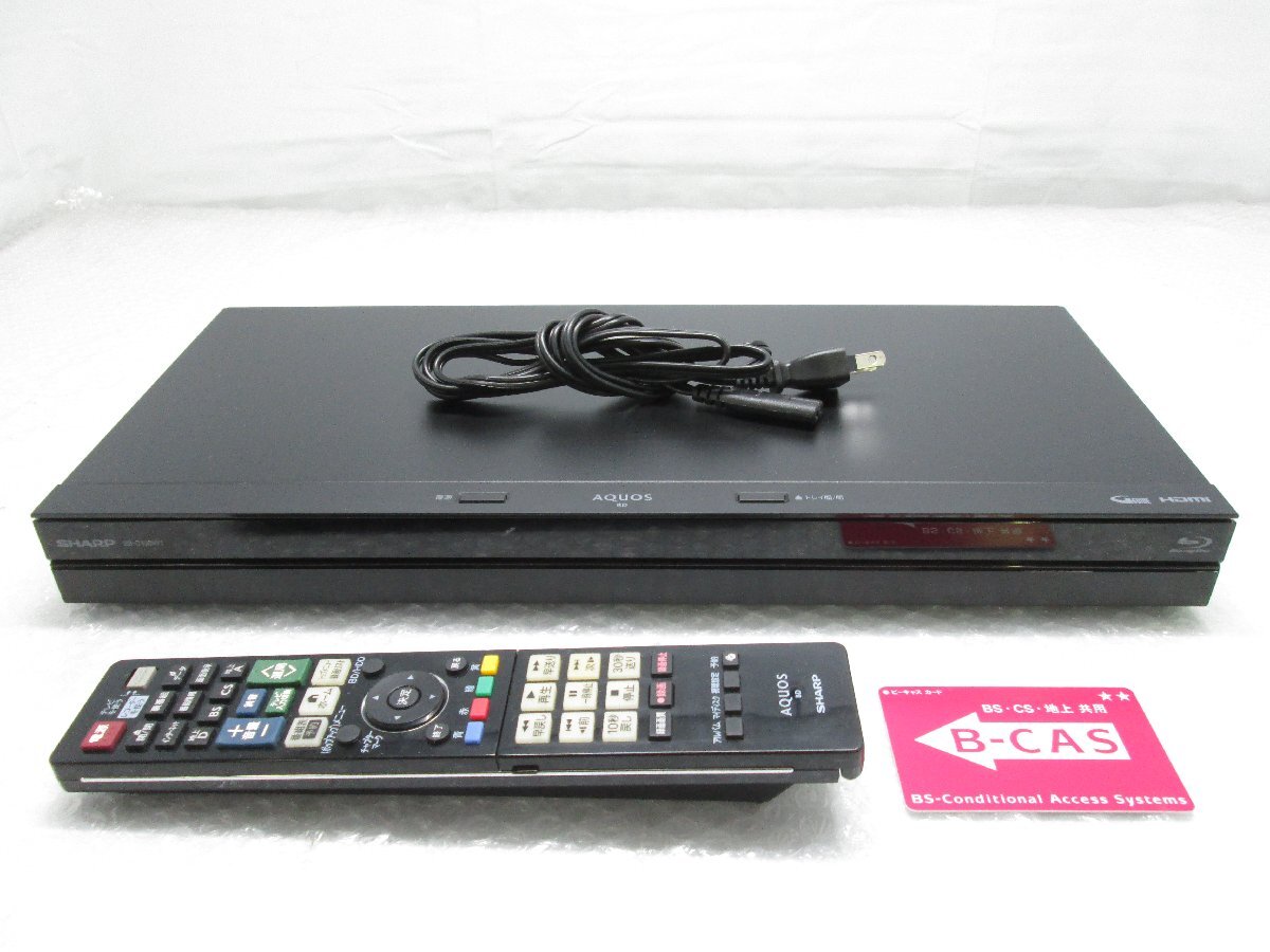 ◎SHARP シャープ AQUOS ブルーレイディスクレコーダー HDD/1TB 2番組同時(shí)録畫 2B-C10BW1 2020年制 リモコン付き w92225
