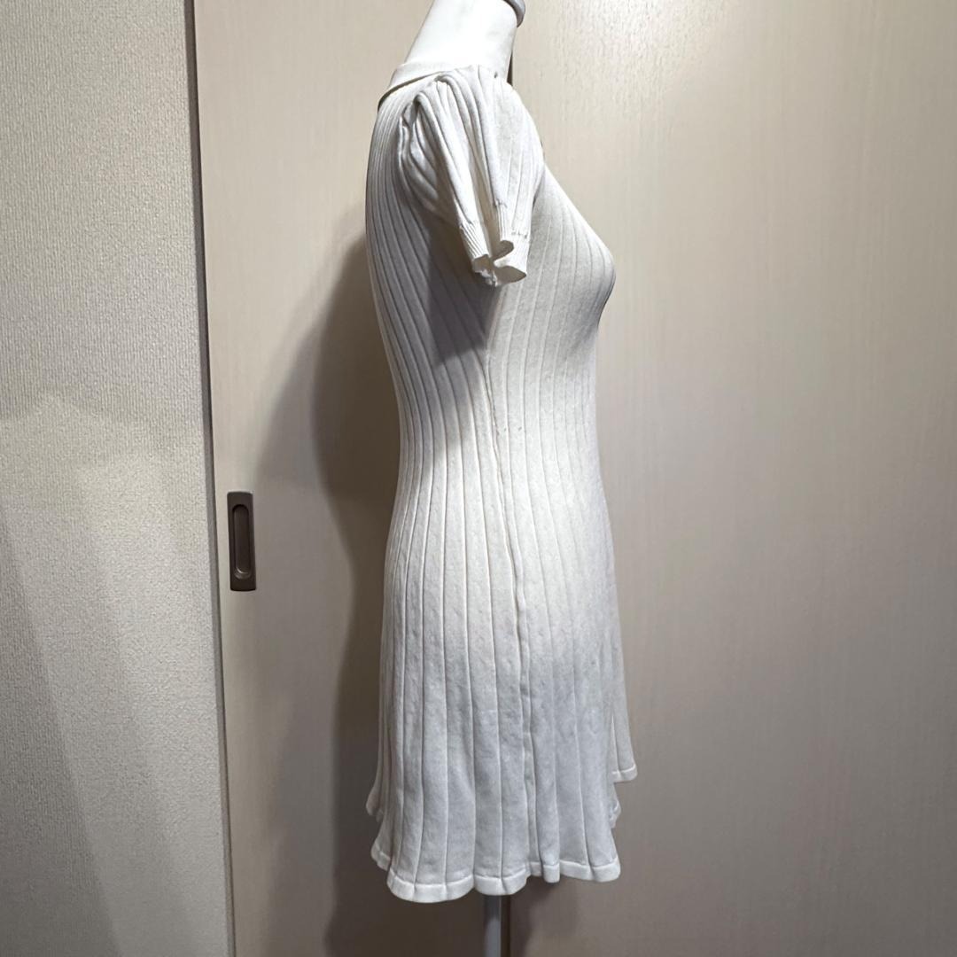 CIDER　Msize　ポロシャツリブニットワンピース　ak412_画像2