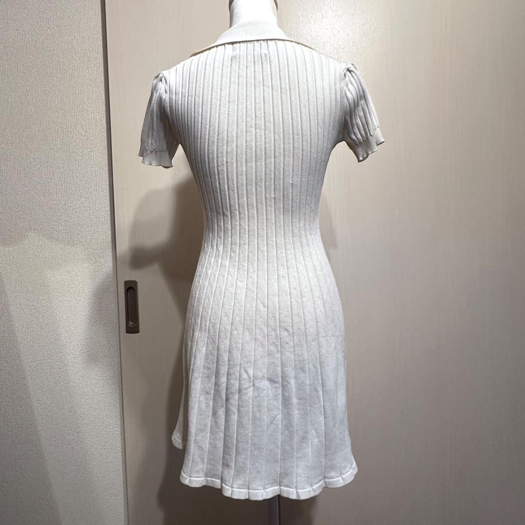 CIDER　Msize　ポロシャツリブニットワンピース　ak412_画像3
