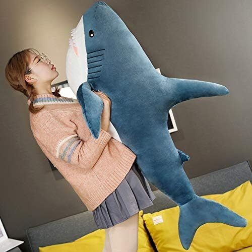 【Amazon￥5.035】IKEA 100cmサメのぬいぐるみ 柔らかいサメのクッション 男の子と女の子向け サメのぬいぐるみ 子供用 ブルー_画像8