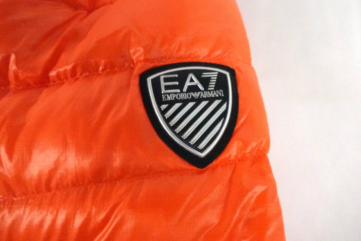 Emporio Armani エンポリオアルマーニ オレンジ ダウン ジャケット ブルゾン 衣類 Lサイズ ブランド 冬季