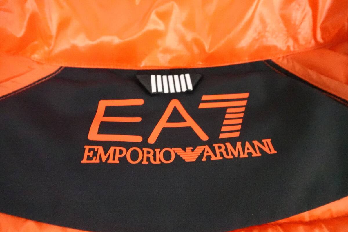 Emporio Armani エンポリオアルマーニ オレンジ ダウン ジャケット ブルゾン 衣類 Lサイズ ブランド 冬季