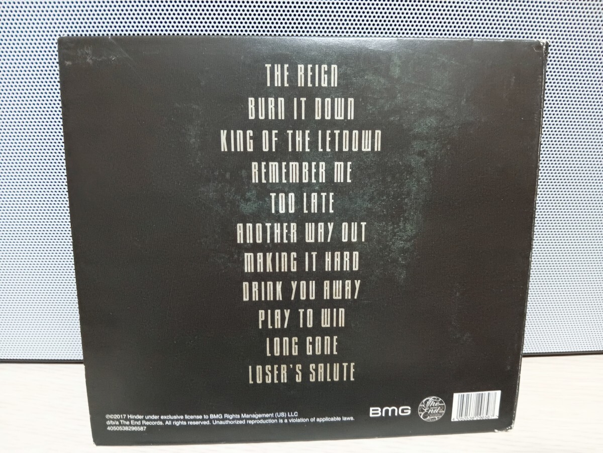 ☆HINDER☆THE REIGN【必聴盤】ヒンダー レア CD 紙製ジャケットケース _画像2