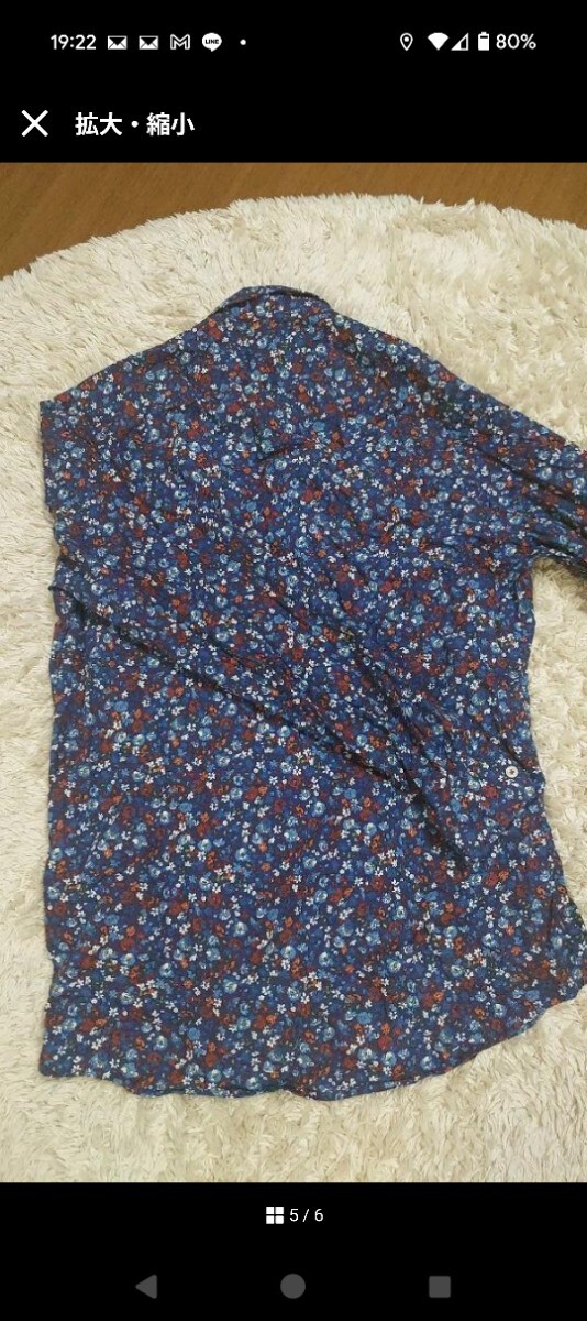 ZARA ザラ 長袖 花柄シャツ L 42_画像5