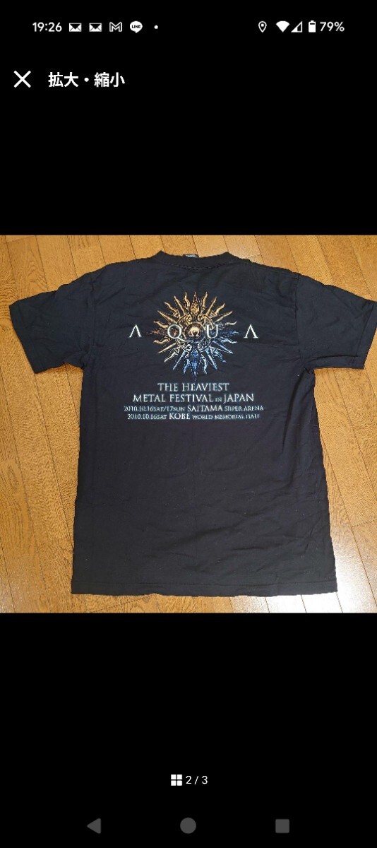 アングラ Angra / Aqua ツアーTシャツ XL_画像2