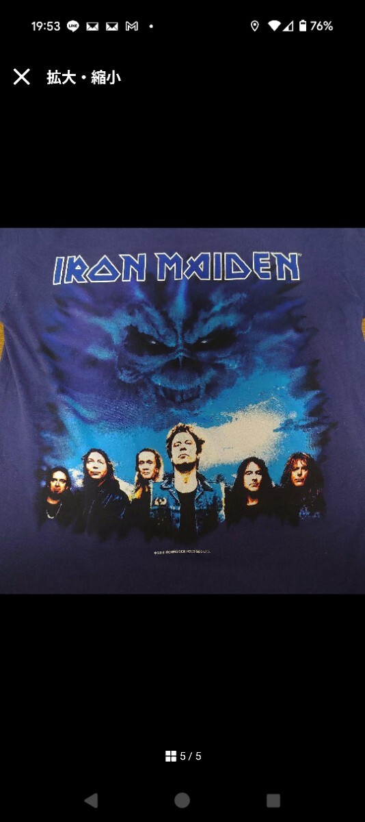 アイアン・メイデン Iron Maiden 2000 ツアーTシャツ L ビンテージ バンドT_画像5
