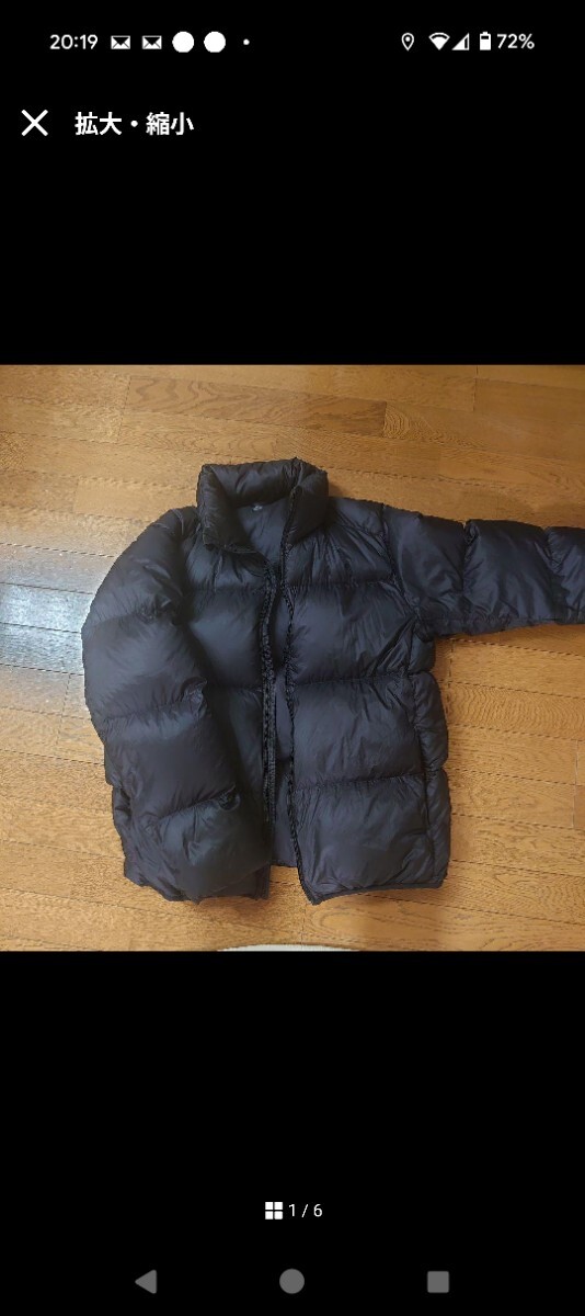 希少 ユニクロ ウルトラライトダウン ダウンジャケット 黒 XL 収納袋付_画像1