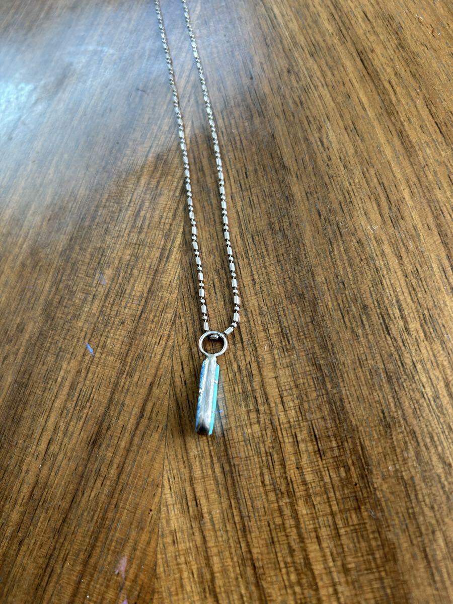 ターコイズ　ネックレス シルバー_画像3