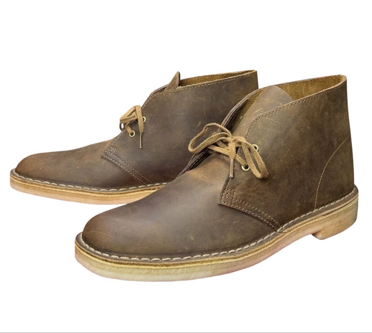 未使用品 Clarks DesertBoots Beeswax クラークス デザートトレック ビーズワックス 8.5 27㎝_画像1