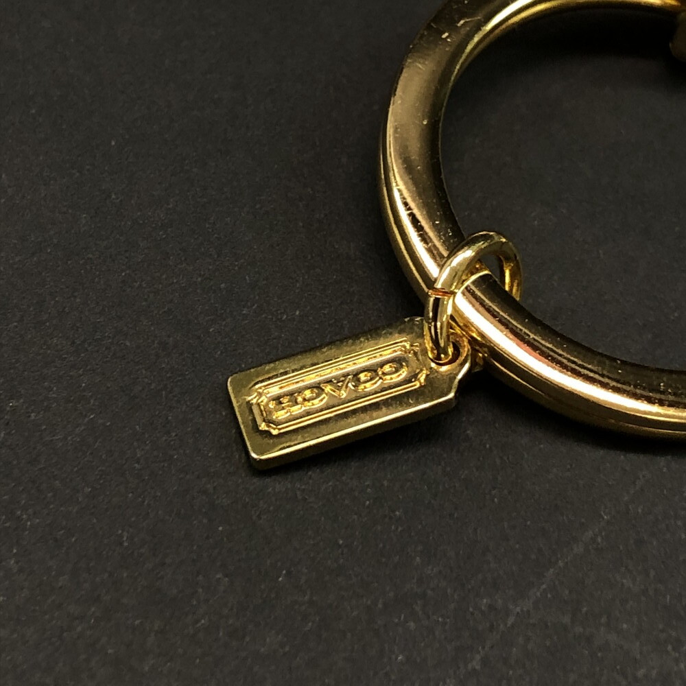 1円 未使用品 COACH コーチ ラインストーン クマ キーホルダー キーリング アクセサリー レディース メンズ　マルチカラー　/JP1055