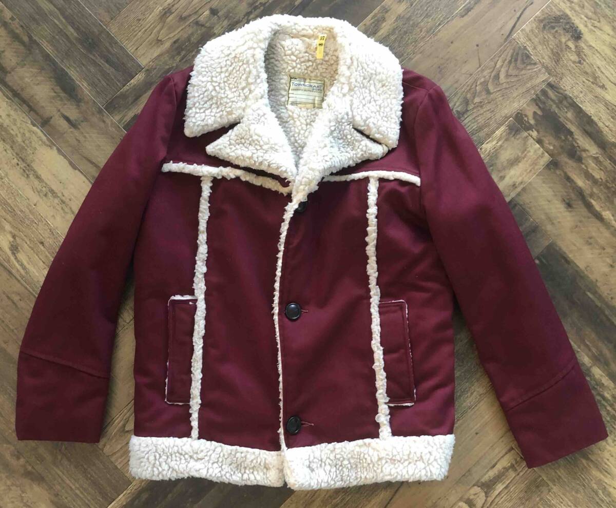 TOWNCRAFT/JC Penney タウンクラフト1970年代物 ランチジャケット/ランチコート エンジ_画像1