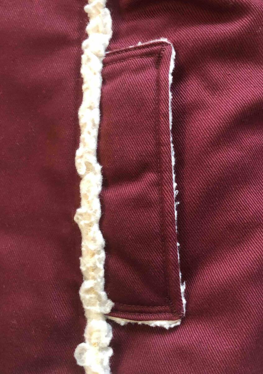 TOWNCRAFT/JC Penney タウンクラフト1970年代物 ランチジャケット/ランチコート エンジ_画像7