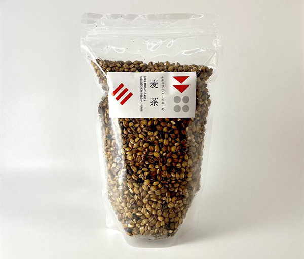 自然栽培 麦茶(粒)(300g)★伝統的な砂釜焙煎★無農薬・無肥料★無添加★ノンカフェイン★繊細な甘味の麦茶★暑さ対策、熱中症対策に(*^^*)_画像1