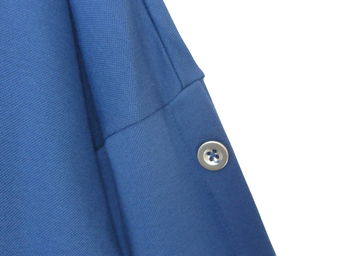 ★送料無料　W102　美品　【4L】　～5L～着用可！　ブルー　肩ボタン飾り　長袖　カットソー　大きいサイズ　ゆうパケットプラス_画像5