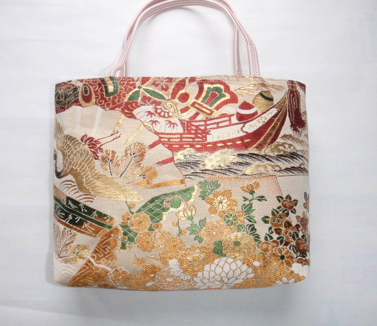 ハンドメイド トートバック レトロ袋帯リメイク ③