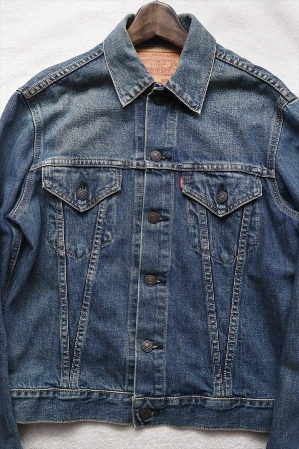 90s 96年 ヴィンテージ リーバイス 557 ビッグE サード 復(fù)刻 J22刻印 デニムジャケット ジージャン 40 日本制
