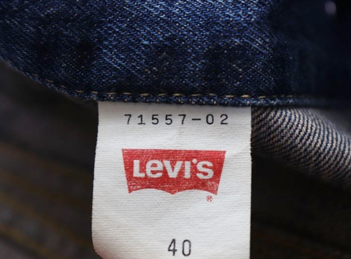 90s 96年 ヴィンテージ リーバイス 557 ビッグE サード 復(fù)刻 J22刻印 デニムジャケット ジージャン 40 日本制