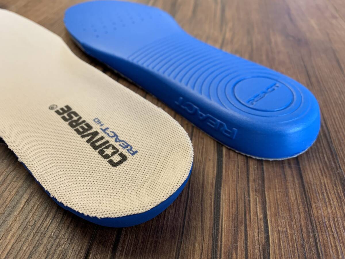 【美品】CONVERSE（コンバース）スニーカー ジャックパーセル サイドゴア RH HI ハイカット 「オフホワイト」26cm_画像8