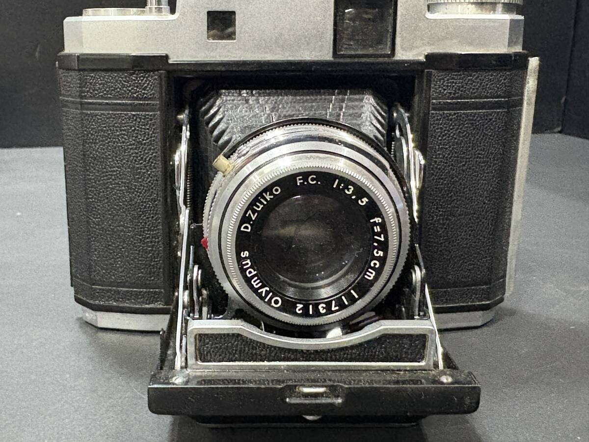 Mamiya マミヤ MAMIYA-6 蛇腹カメラ Olympus オリンパス D.Zuiko F.C 1:3.5 F3.5 7.5cm フィルムカメラ 動(dòng)作未確認(rèn) 現(xiàn)狀品 BI011060