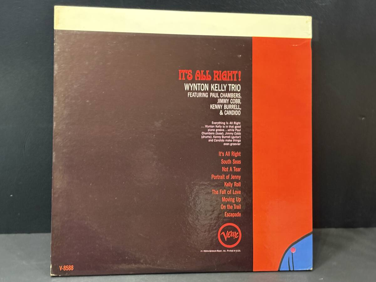 WYNTON KELLY TRIO It's All Right VERVE V8588 Vangelder刻印 US盤 ウィントン・ケリー JAZZ ジャズ レコード 動作未確認 現状品 CI013080_画像2