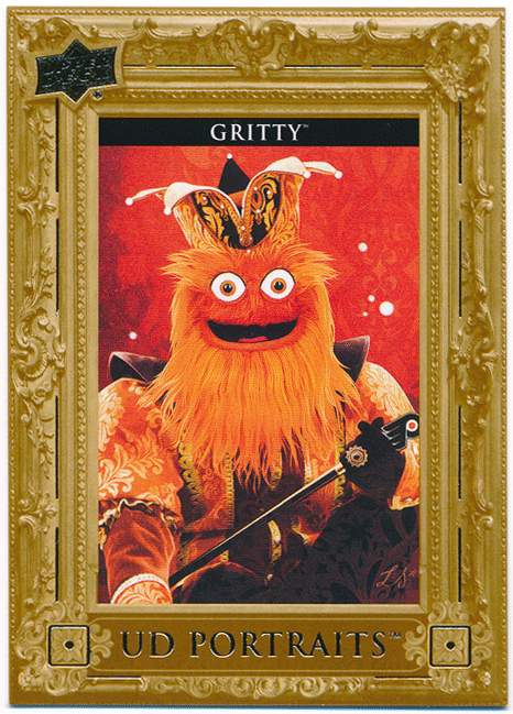 Gritty NHL 2023-24 Upper Deck Series 2 UD Portraits эмблема 