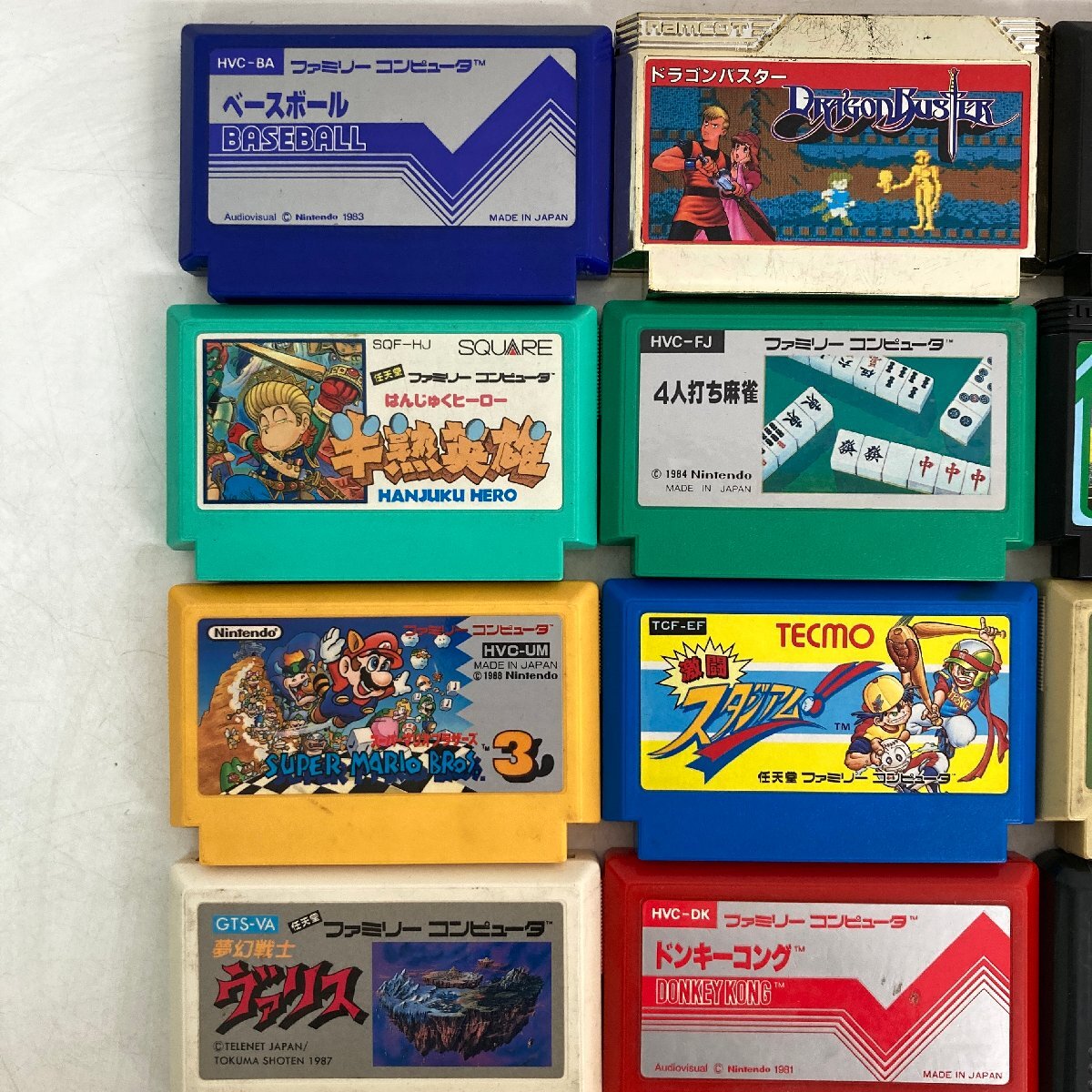 【FC】まとめて19本 任天堂 ファミリーコンピュータ《動(dòng)作未確認(rèn)》夢(mèng)幻戦士ヴァリス スーパーマリオブラザーズ他※マジック涂りつぶしあり