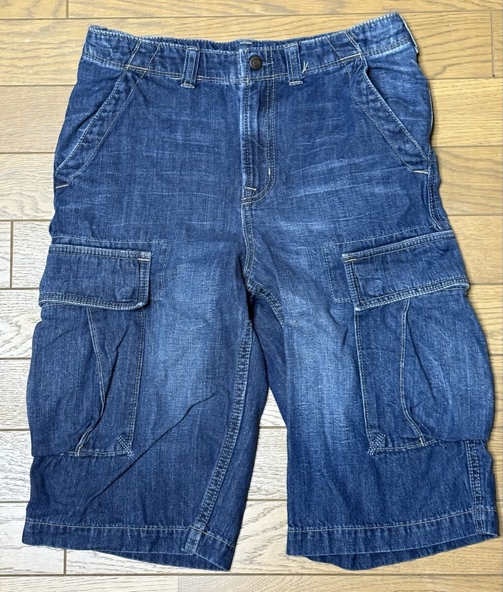 GAP KID’S DENIM SHORTS size-160(平置き36股下31) 中古(美品) 送料無料 NCNR_画像1