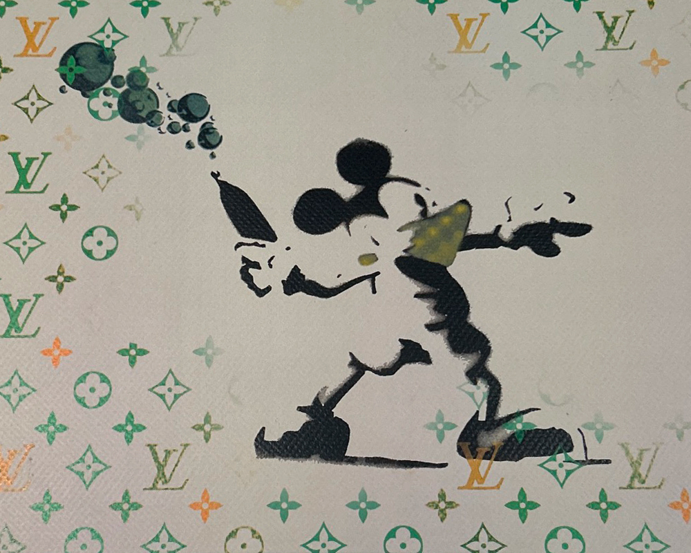 売約済 正規品DEATHNYC  世界限定100枚 バンクシー ヴィトン 世界限定100枚 DEATH NYC ミッキーマウス LOUISVUITTON ルイ