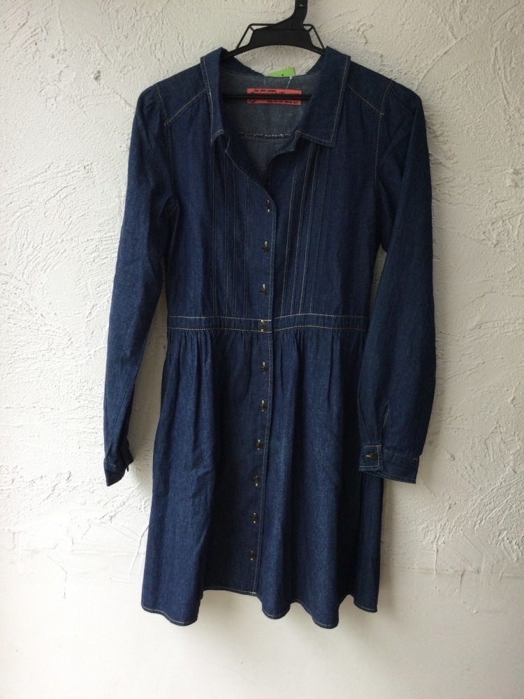 ナチュラルクチュール 紺ミニワンピース サイズ表記なし_画像1