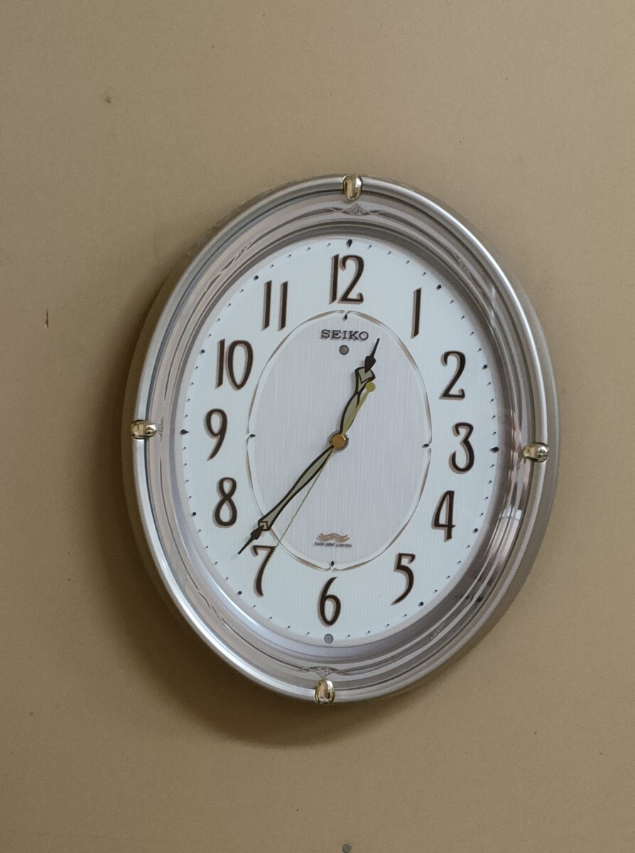 SEIKO 電波掛時計 電波時計 KS 289 S 動作品 セイコー 掛時計 インテリア 中古