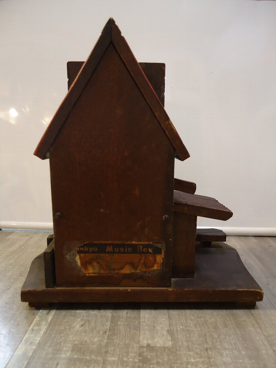  античный музыкальная шкатулка вода машина маленький магазин 