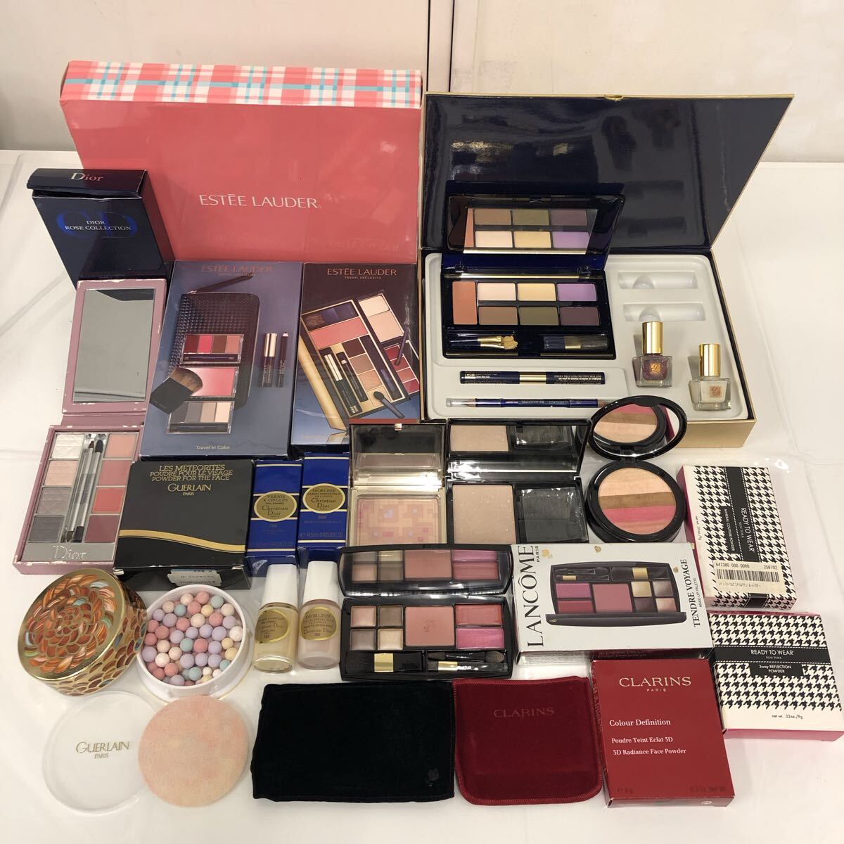 未使用含む ブランド コスメ ポリッシュ まとめ売り Dior ESTEE LAUDER GUERLAIN LANCOME READY TO WEAR コスメセット 化粧品 アイシャドウ