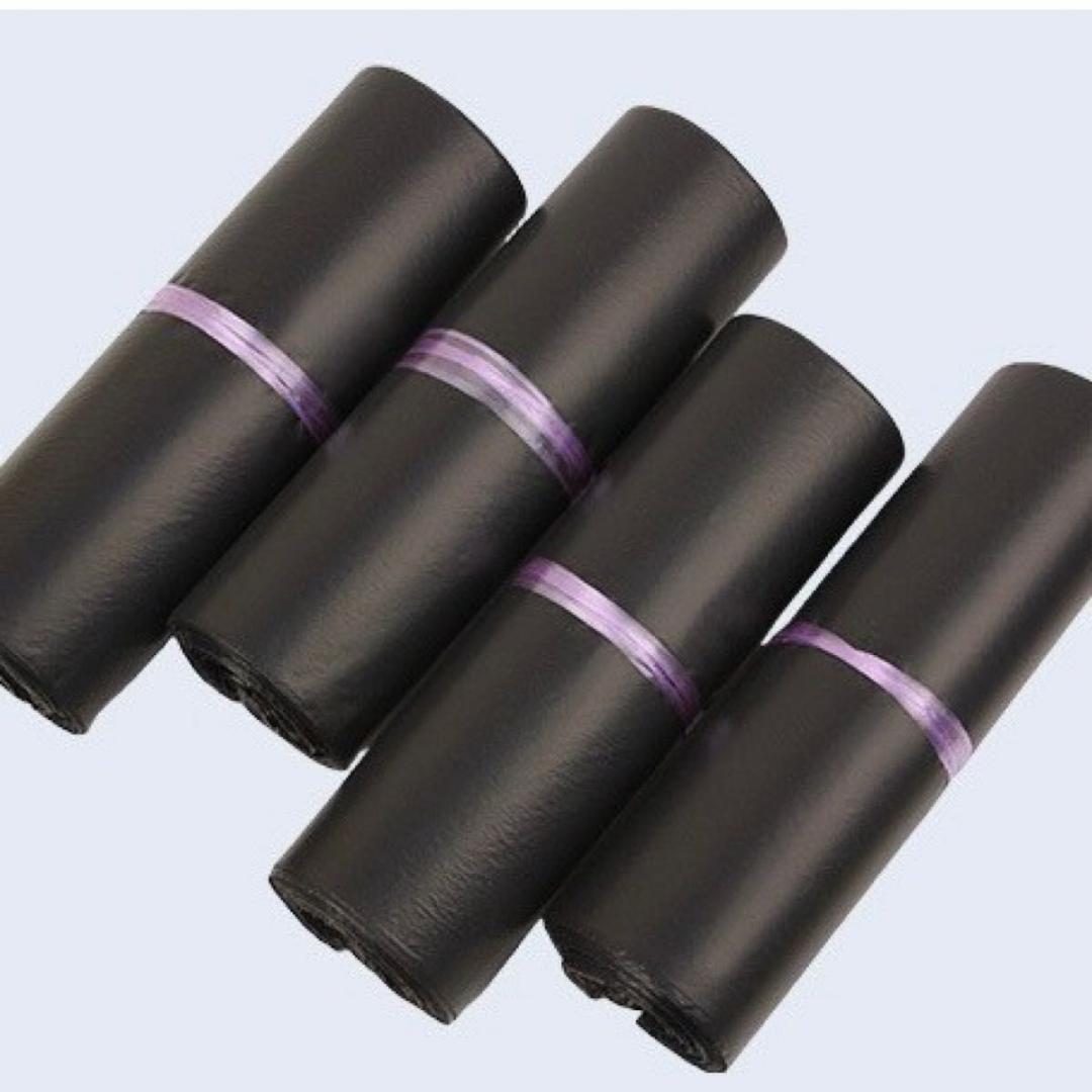 郵送袋 宅配ビニール袋 梱包袋 防水 発送用袋 テープ付き B4 ブラック_画像9