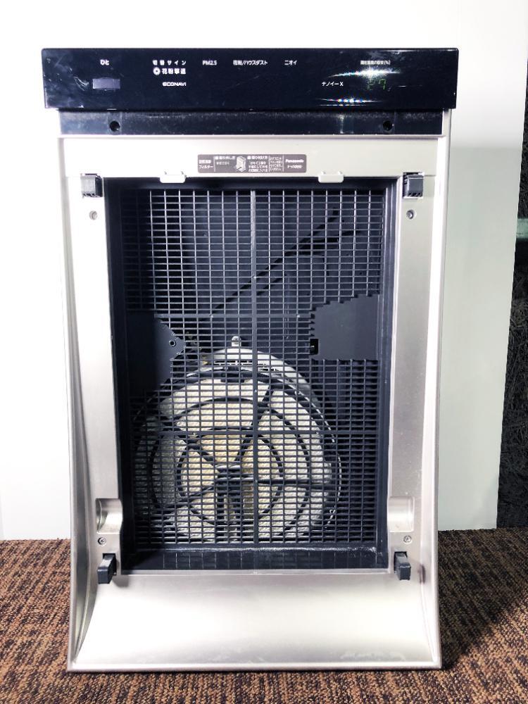 全國送料無料★極上超美品 中古★Panasonic　～40畳　「ナノイー X」搭載！パワフル吸引！　加濕空気清浄機(jī)　【F-VXR90-W】FJ8C