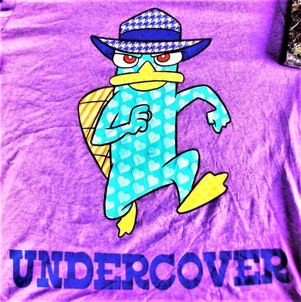 ★♪～【即決】USAディズニーストア undercover 半魚人キャラクター オーガニックコットン半袖Tシャツ/L紫/レア～♪★_画像2