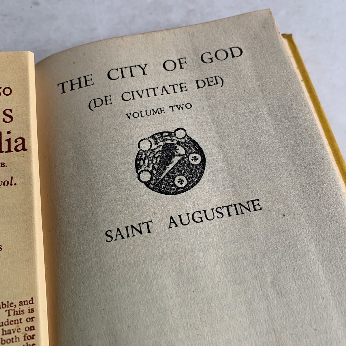 洋書　EVERYMAN`S LIBRARY・983　THE CITY OF GOD VOL2 SAINT AUGUSTINE_画像3