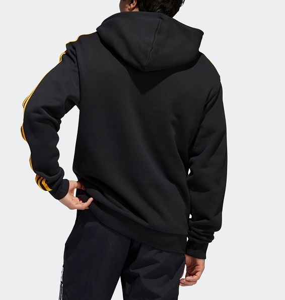 adidas MINI SHMOO HOODIE ブラック イエロー M アディダス ミニ シュム― パーカー マークゴンザレス 3本ライン スケート EC7325_画像6