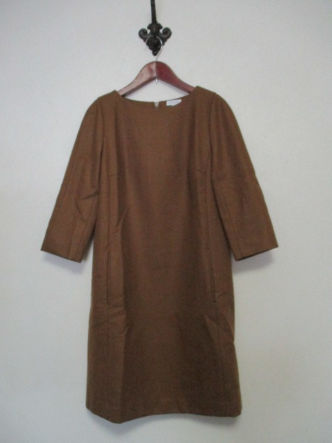 高質で安価 MACKINTOSHPHILOSOPHYマッキントッシュ茶7分袖ワンピース(90320②MP 女性用