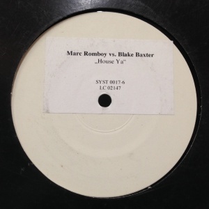 12inchレコード MARC ROMBOY vs. BLAKE BAXTER / HOUSE YA_画像1