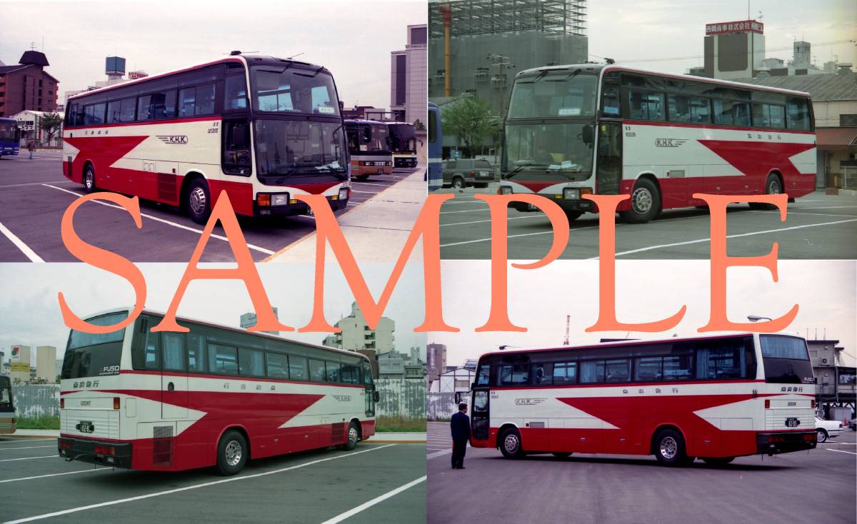 F[ bus photograph ]L version 4 sheets capital . express Aero Queen MV. cut car 