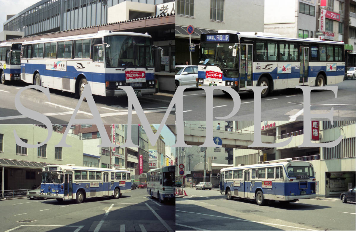 D【バス写真】Ｌ版４枚　中国JRバス　路線車_画像1