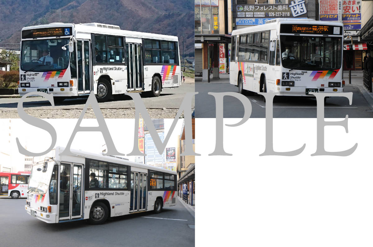 ヤフオク D バス写真 ｌ版３枚 アルピコ交通 いすゞキュ