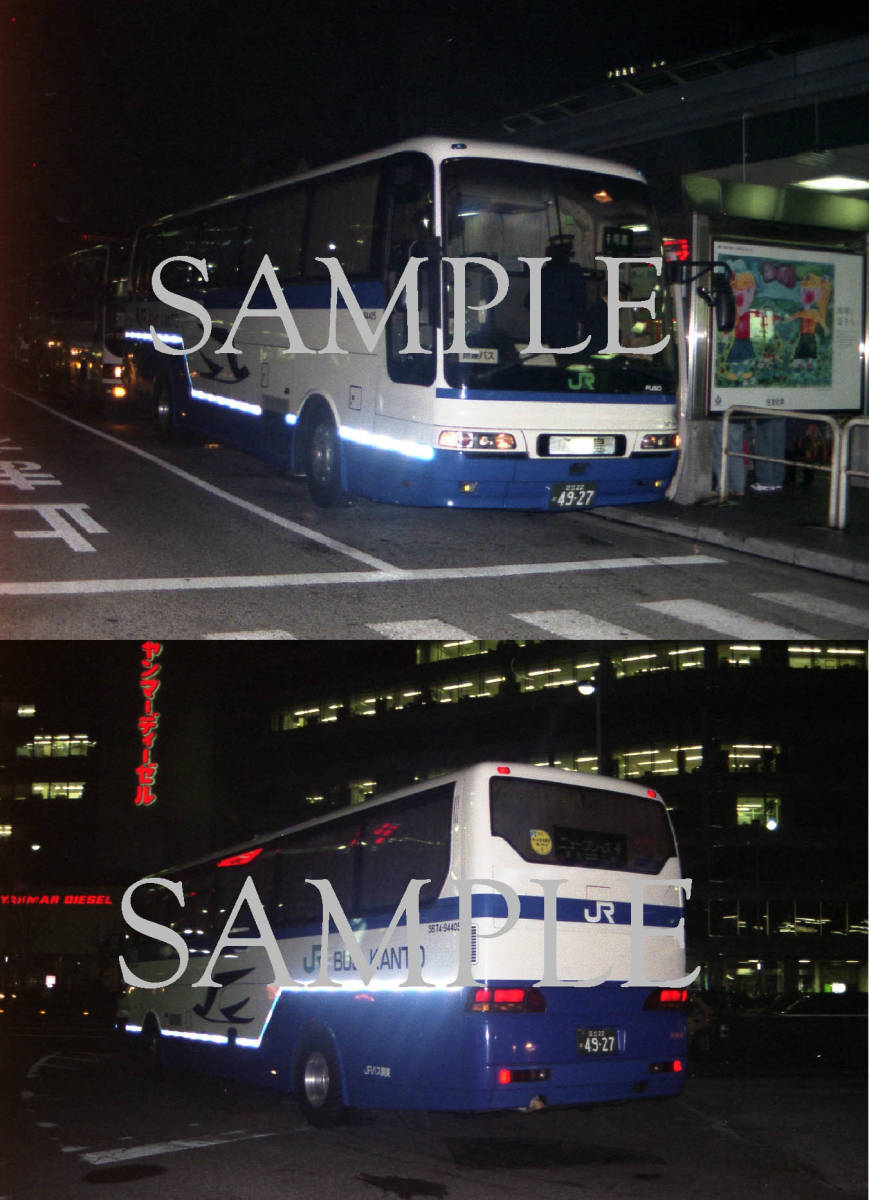 Ｆ【バス写真】Ｌ版２枚　ＪＲバス関東　エアロクイーン　ニューブリーズ_画像1