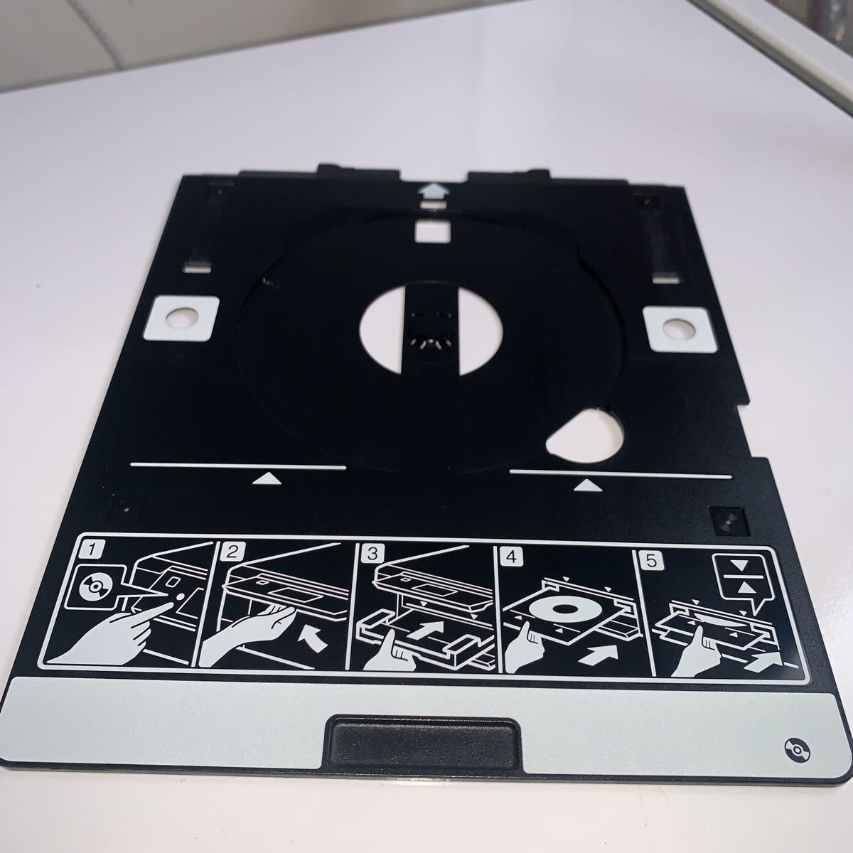 エプソン EPSONCDレーベル印刷用トレイ プリンタ(EP-775)用 中古品 トレー CD-R 管理13_画像1