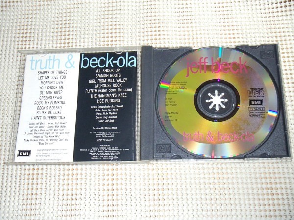 廃盤 Jeff Beck ジェフ ベック Truth + Beck-Ola / 初期名作 2in1 Rod Stewart Ron Wood ( Rolling Stones ) Mick Waller Nicky Hopkins 等