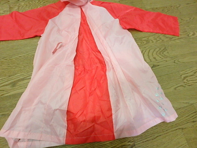 n006u б/у плащ 110 размер рюкзак ранец соответствует девочка ... плащ дождь ... посещение детского сада посещение школы 