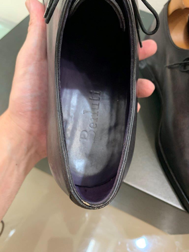これぞまさに ベルルッティ 美しいNEROパティーヌ 国内正規極美品 付属完備 デムジュール アレッサンドロ 靴 シューズ 61/2 定価30万円
